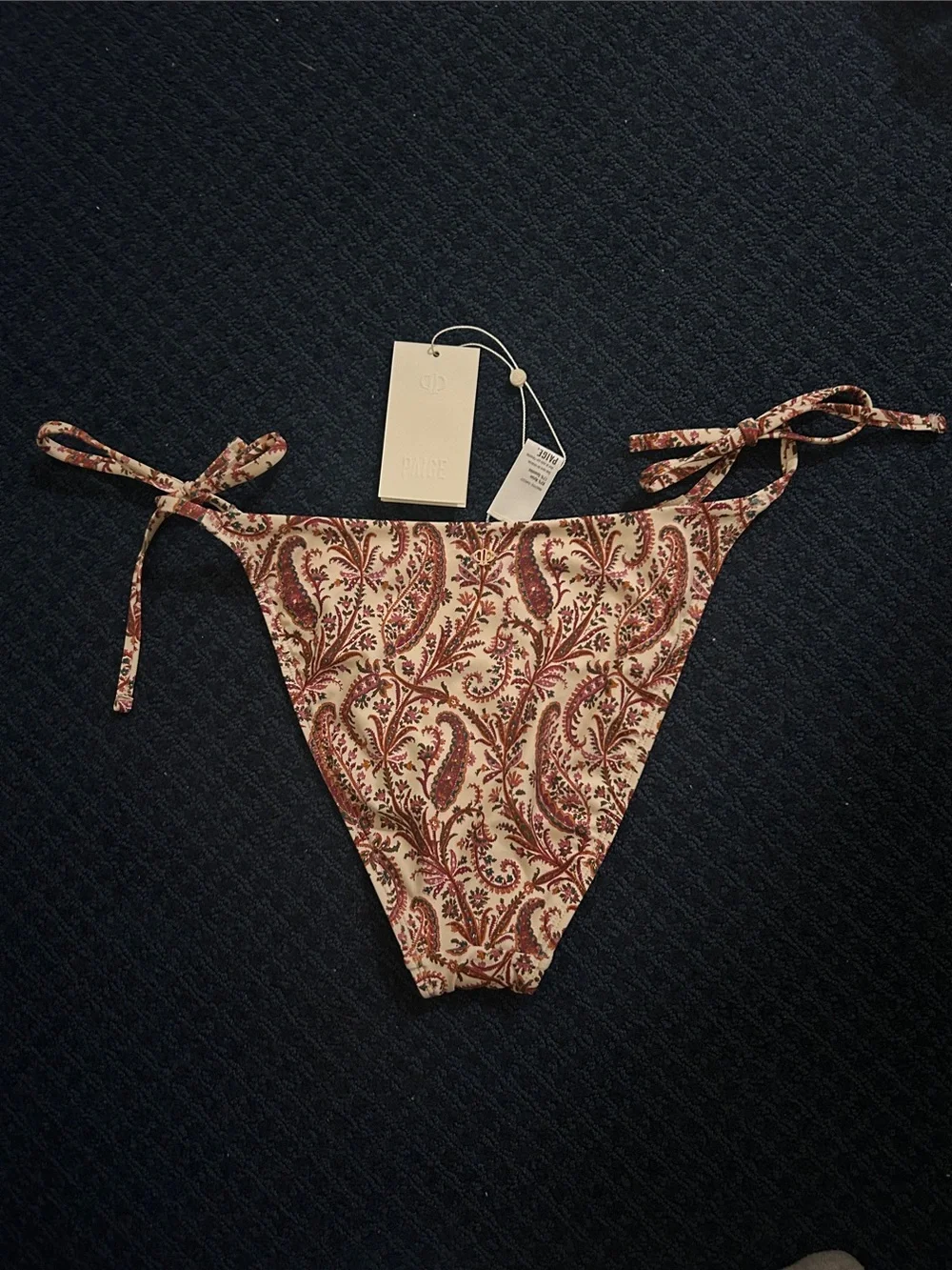 PAIGE Cameron Tie-Front Triangle Bikini Set